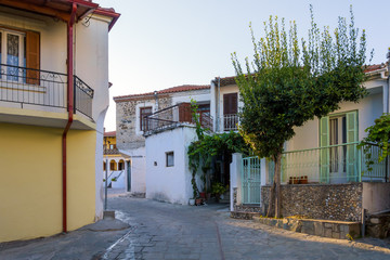 Architecture in Agios Nikolaos village, SIthonia, Chalkidiki, Greece