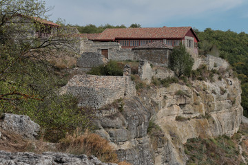 Fototapeta na wymiar Chufut-Kale is a medieval fortified city in the Crimea.