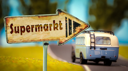 Schild 348 - Supermarkt