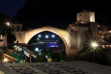 Mostar Bridge By Night