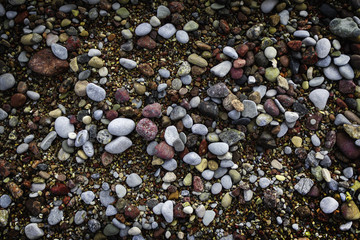 background of small sea stones