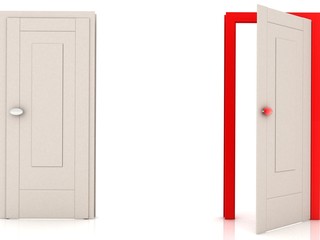 Door.3d Render Illustration.