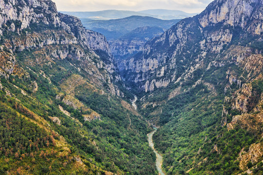 Places of interest in Provence - Verdon Gorge. France.