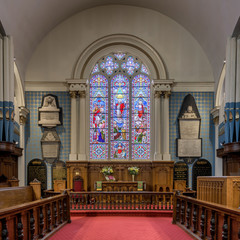Interior of the historic St. Paul's Church in downtown Halifax, Nova Scotia