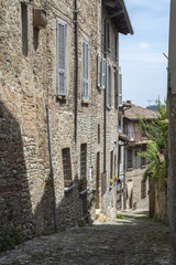 Fototapeta na wymiar Häuser Castell’Arquato