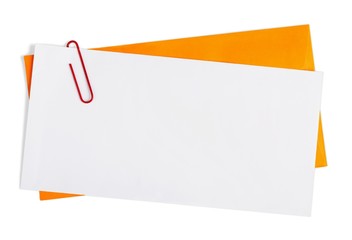 Blank Cards with Paper Clip