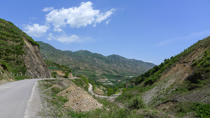 Road in the Mountain Area
