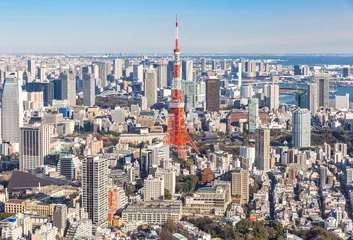 Zelfklevend Fotobehang Tokyo Tower, Tokyo Japan © vichie81