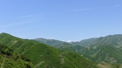 Fototapeta na wymiar A Sketch of Hills