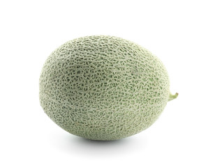 Ripe melon on white background