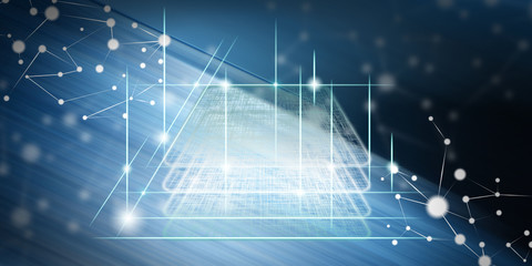 Fototapeta premium Concept of blockchain technology