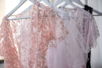 Airy translucent dresses