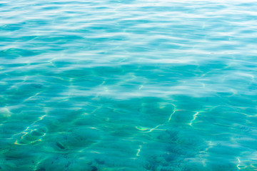 Obraz premium Bright blue or aqua water pattern and texture