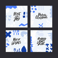 Winter Holiday Lettering Set