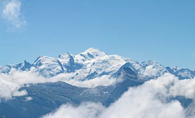 Cercles muraux Mont Blanc Le Mont-Blanc depuis Chamossière (Joux Plane, Samoëns, Les Gets)