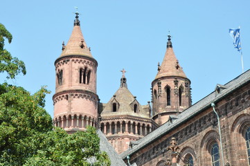 Romanischer dom Worms am Rhein