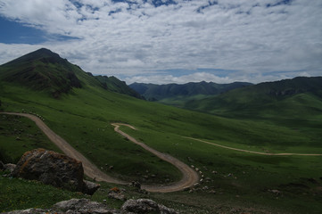 Hills and Winding Path