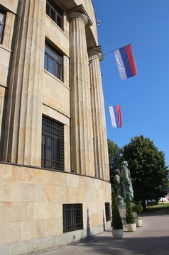 Official building of the Serbian community in Banja Luka, Bosnia and Herzegovina, South-East Europe.