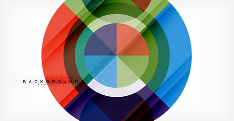 Obraz premium Vector circle abstract background