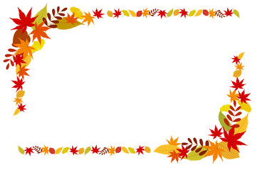 Obraz premium 秋の紅葉フレーム