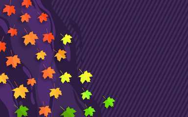 creative background with autumn concept