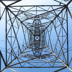 A bottom view of Chinese signal tower