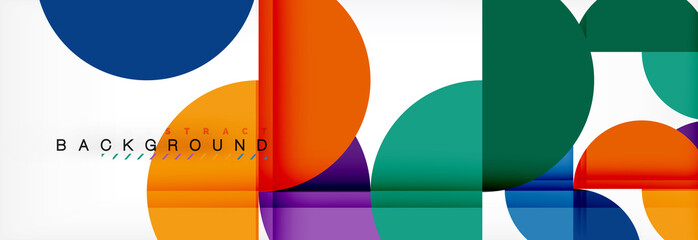 Obraz premium Semi circle abstract background, modern geometric pattern design. Business or technology presentation design template, brochure or flyer pattern, or geometric web banner