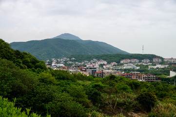 Fototapeta premium A view of China's countryside from a distance