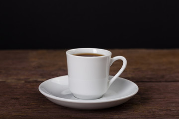 a white coffee cup for espresso and turkish coffee