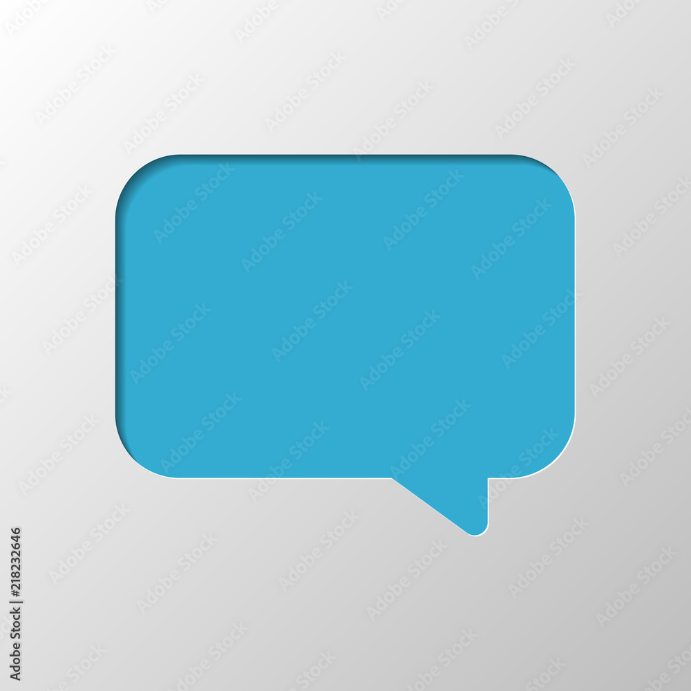 Poster simple text cloud. paper design. cutted symbol with shadow