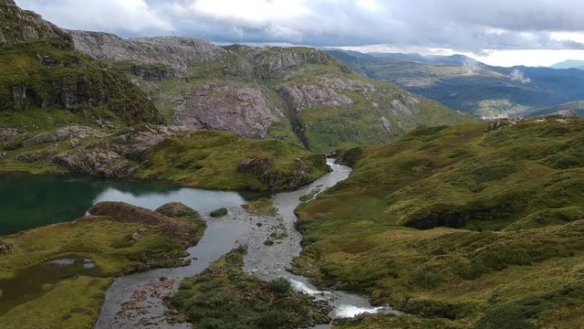 Rivers and lakes in the norwegian mountains