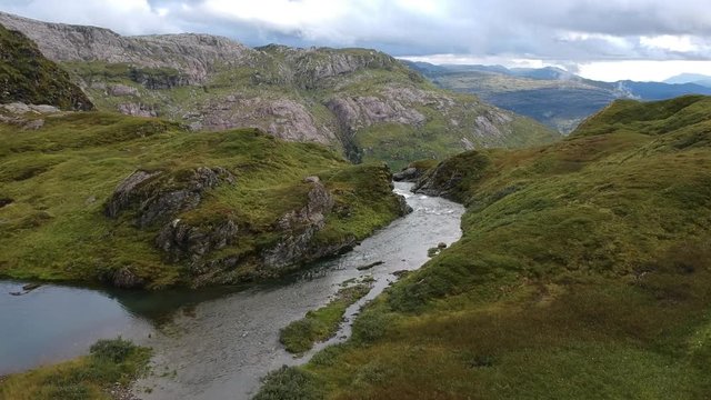 Rivers and lakes in the norwegian mountains