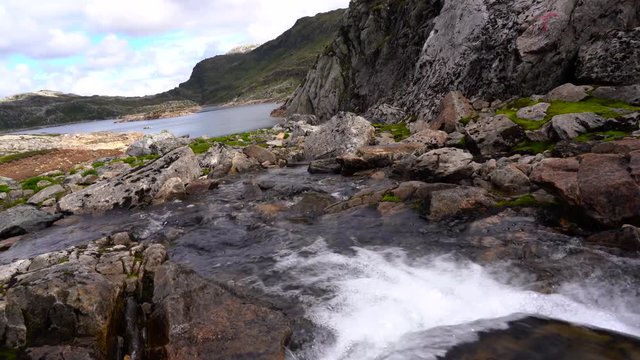 Rivers and lakes in the norwegian mountains
