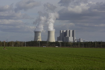 Kohlekraftwerk in der Niederlausitz