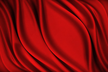 Red silk texture of satin background abstract .