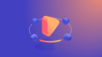 AR Mobile music player concept.