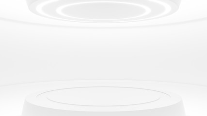 Obraz premium studio in futuristic design. 3d rendering