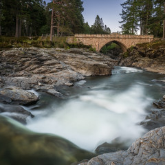The old Bridge at the Linn of Dee