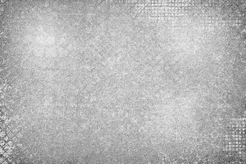 Grunge background black and white. Abstract grey texture of old surface in scuffs and cracks