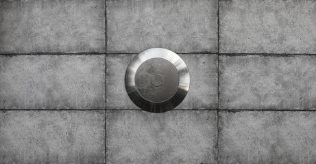 ancient shield isolated on a gray background