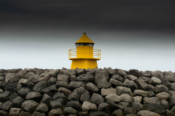 Lighthouse in the gloom