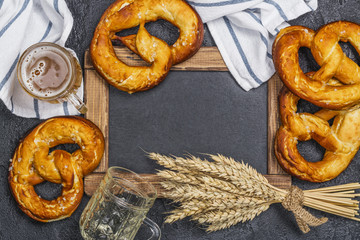 Oktoberfest background, copy space