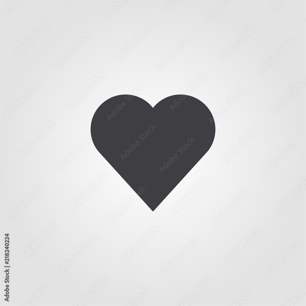 Poster heart icon. simple element illustration. heart pixel perfect icon design from ui collection. using f