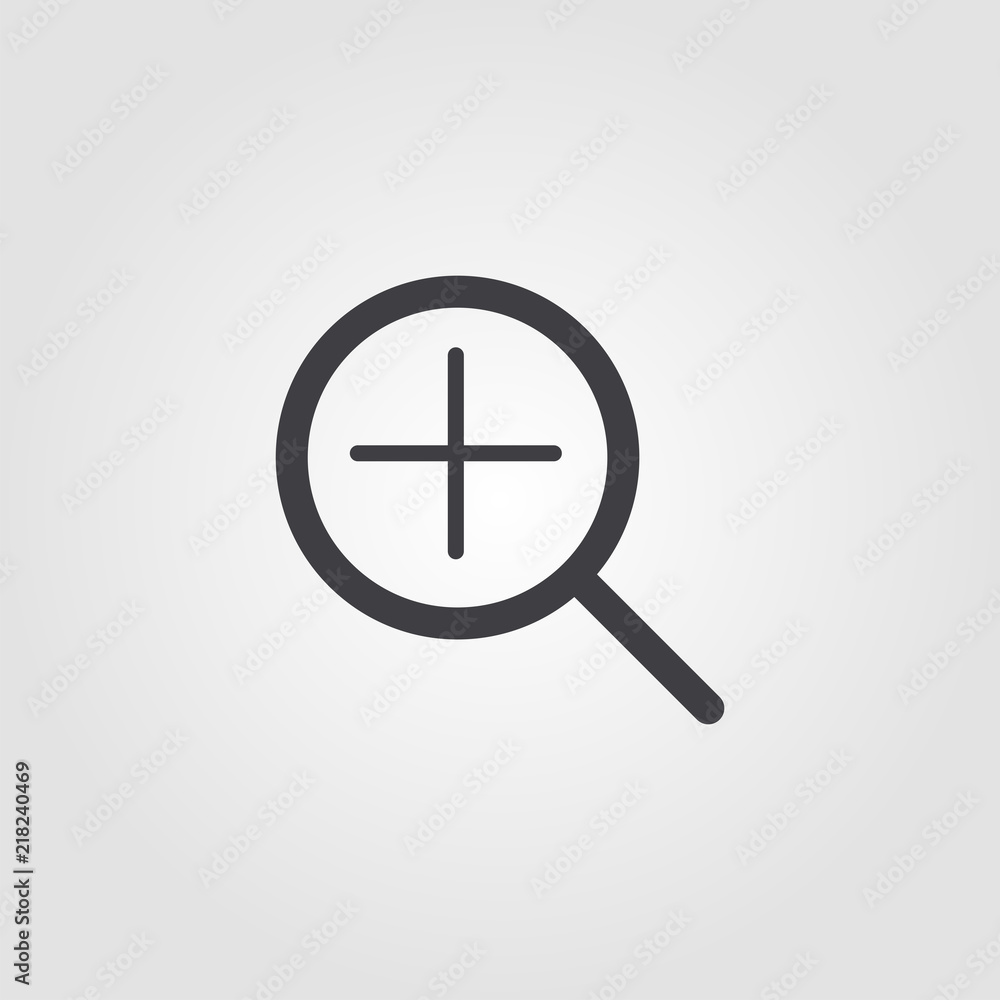 Poster zoom in icon. simple element illustration. zoom in pixel perfect icon design from ui collection. usi
