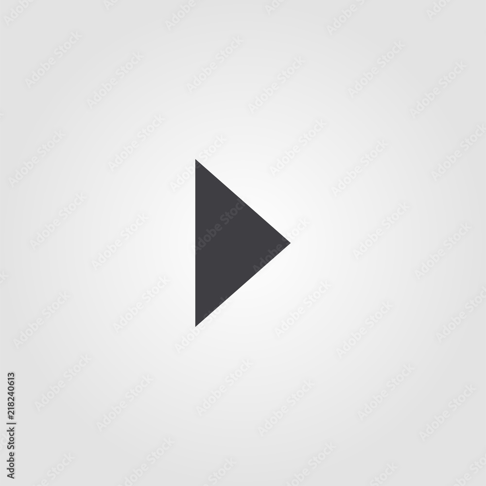 Poster play icon. simple element illustration. play pixel perfect icon design from ui collection. using for
