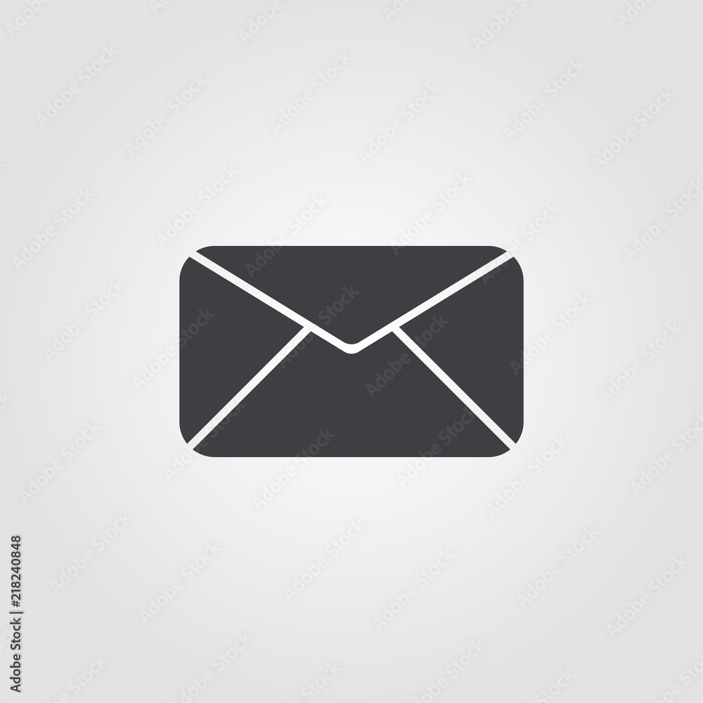 Poster mail icon. simple element illustration. mail pixel perfect icon design from ui collection. using for