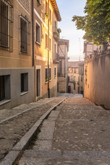 Obraz premium The historical Jewish neighborhood of Segovia. Restored in cooperation with Israel (Castilla y Leon, Spain)