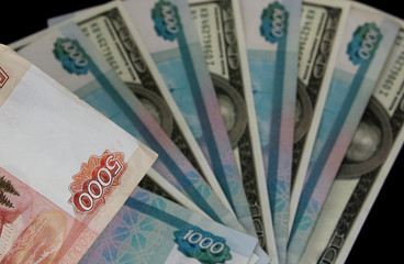 money american money russian dollars and rubles