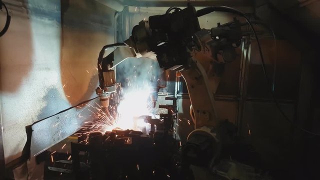 Robot welding machine