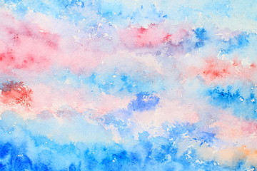 Abstract watercolor background painting